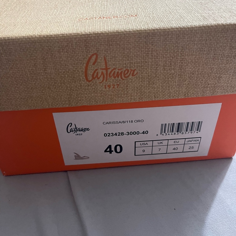 Castaner Oro Piel Carissa Wedge Espadrille - Picture 2 of 6